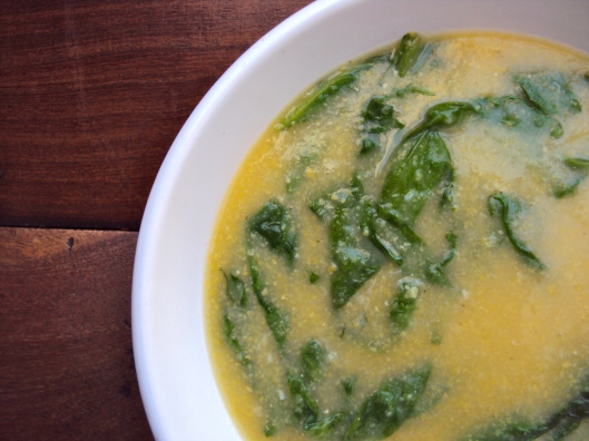 Spinach & Polenta Soup